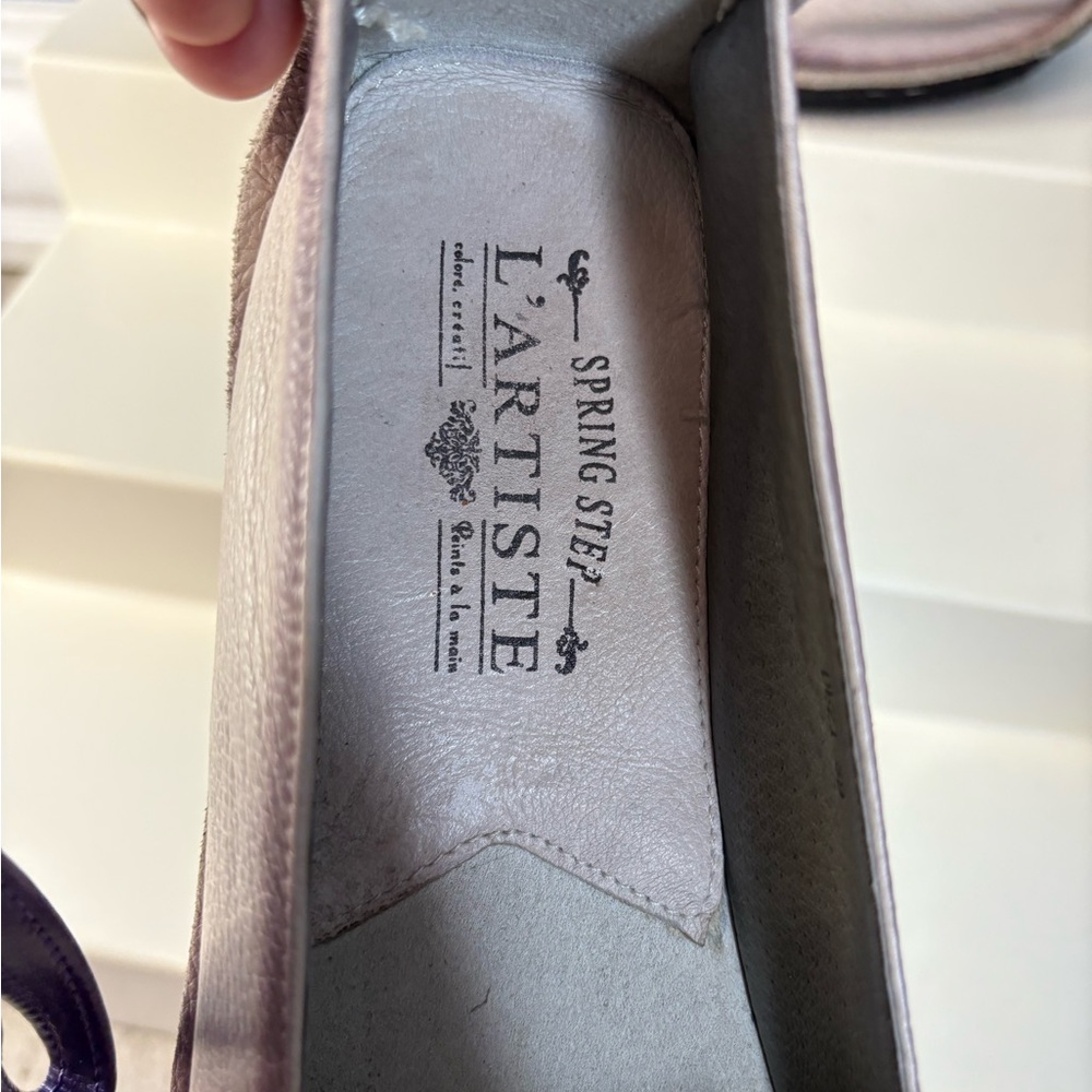 Spring Step Women's Floral Loafers - Lavender - Picture 3 of 10